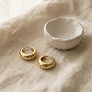 Small Gold Hoops 18mm