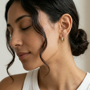Small Gold Hoops I Tarnish Free Gold Hoops Earrings I Safana Jewellery