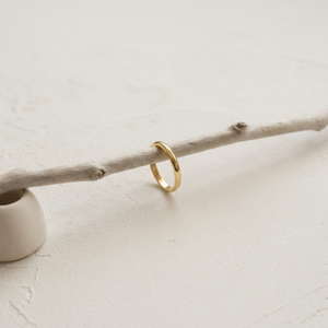 Plain Band Ring I Stackable Gold Band Ring I Safana Jewellery I Minimalist Jewellery