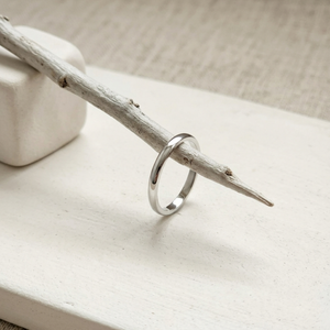 Simple Band Ring Silver I Stacking Plain Silver Ring Women I Safana Jewellery I Safana Jewellery