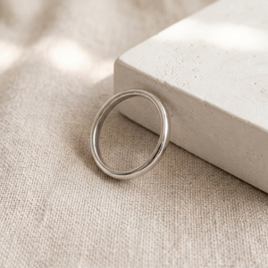 Simple Band Ring Silver I Stacking Plain Silver Ring Women I Safana Jewellery I Safana Jewellery