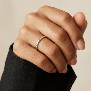 Simple Band Ring Silver I Stacking Plain Silver Ring Women I Safana Jewellery I Safana Jewellery