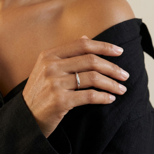 Simple Band Ring Silver I Stacking Plain Silver Ring Women I Safana Jewellery I Safana Jewellery