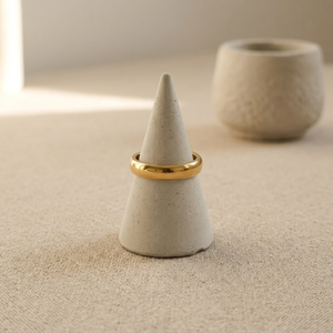  Classic Plain Band Ring I Stackable Gold Band Ring I Safana Jewellery I Minimalist Jewellery