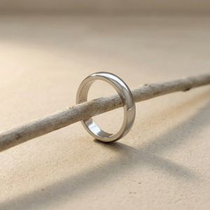 Simple Band Ring Silver I Stackable Plain Silver ring I Safana Jewellery I Minimalist Jewellery