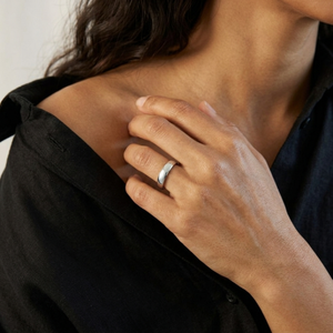 Simple Band Ring Silver I Stackable Plain Silver ring I Safana Jewellery I Minimalist Jewellery