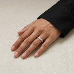 Simple Band Ring Silver I Stackable Plain Silver ring I Safana Jewellery I Minimalist Jewellery