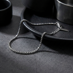 Men’s Box Chain Silver Bracelet | Men's Jewellery