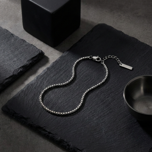 Men’s Box Chain Silver Bracelet | Men's Jewellery