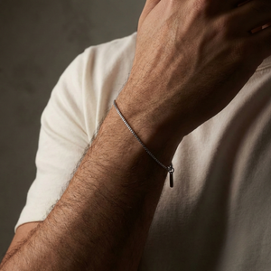 Men’s Box Chain Silver Bracelet | Men's Jewellery