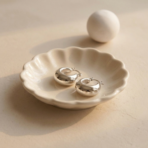 Chunky Silver Hoops I Tarnish Free Hoops I Safana Jewellery I Minimalist Jewellery
