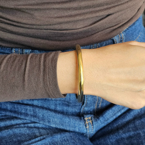 Chunky Gold Bangle- Waterproof & Tarnish Free Jewellery