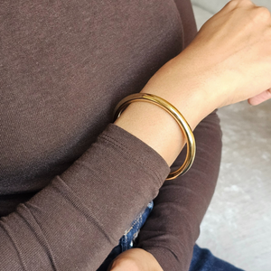 Chunky Gold Bangle- Waterproof & Tarnish Free Jewellery