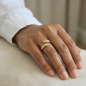 Chunky Crossover Ring I Bold Ring Non Tarnish I Safana Jewellery