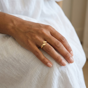 Chunky Crossover Ring I Bold Ring Non Tarnish I Safana Jewellery