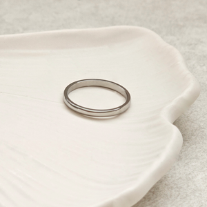 Simple Band Ring Silver I Stacking Plain Silver Ring Women I Safana Jewellery