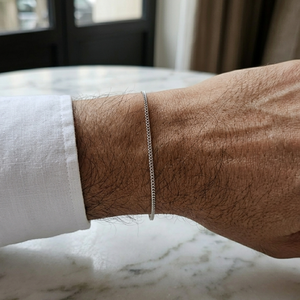 Men's Cuban Link Bracelet Silver | Men's Jewellery