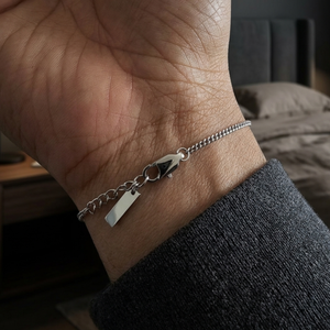 Men's Cuban Link Bracelet Silver | Men's Jewellery