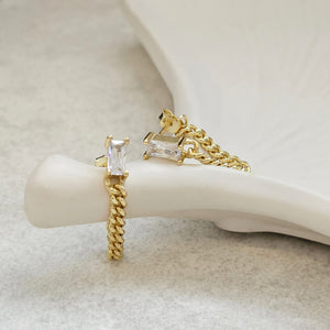 Cuban Link Chain Earrings