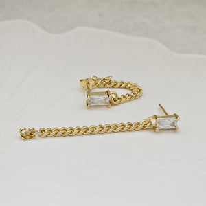 Cuban Link Chain Earrings