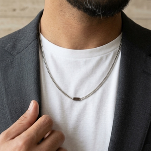 Men's Curb Tag Chain | Men's Jewellery