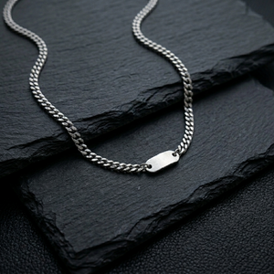 Men's Curb Tag Chain | Men's Jewellery
