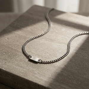 Men's Curb Tag Chain | Men's Jewellery