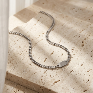 Men's Curb Tag Chain | Men's Jewellery