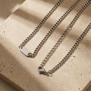 Men's Curb Tag Chain | Men's Jewellery