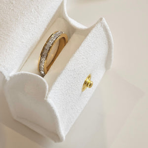 Pave Diamond Ring, tarnish free ring