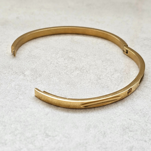 Stacking Diamond Bangle Gold | Waterproof Non Tarnish Jewellery