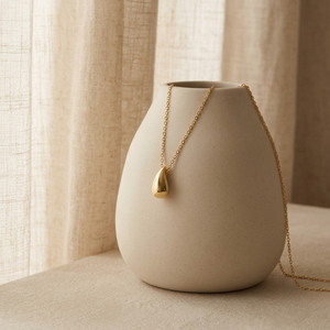 Tear Drop Necklace I Layering Gold Necklaces I Women's Jewellery I Water Drop Necklace