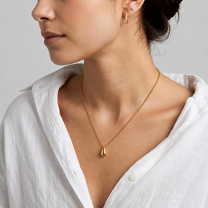 Tear Drop Necklace I Layering Gold Necklaces I Women's Jewellery I Water Drop Necklace
