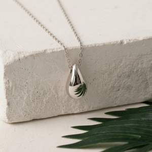 Teardrop Necklace I Layering Silver Necklaces I Water Drop Necklace