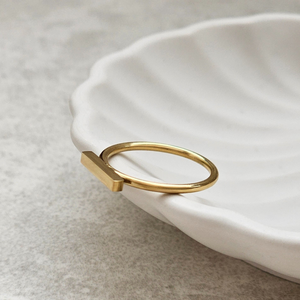 Dainty Gold Bar Ring | Women's Non Tarnish Jewellery