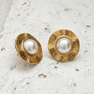 Statement Pearl Earrings | Non Tarnish Pearl Earrings | Gold Plated Jewellery