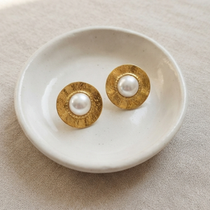 Statement Pearl Earrings | Non Tarnish Pearl Earrings | Gold Plated Jewellery
