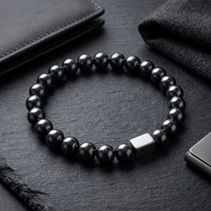 Men's Hematite Bead Bracelet | Men's Jewellery