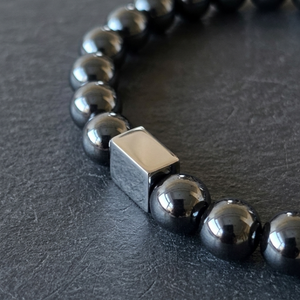 Men's Hematite Bead Bracelet | Men's Jewellery