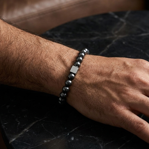 Men's Hematite Bead Bracelet | Men's Jewellery