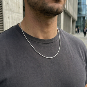 Men's Herringbone Chain Silver | Men's Jewellery
