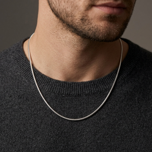 Men's Herringbone Chain Silver | Men's Jewellery