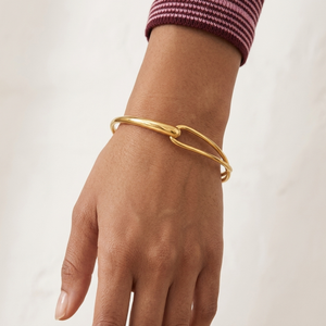 Infinity Cuff Bangle Gold
