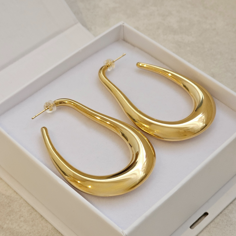 Irregular U Shape Hoops