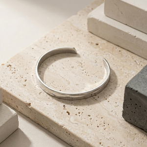 Men’s Hammered Silver Bangle | Men's Jewellery