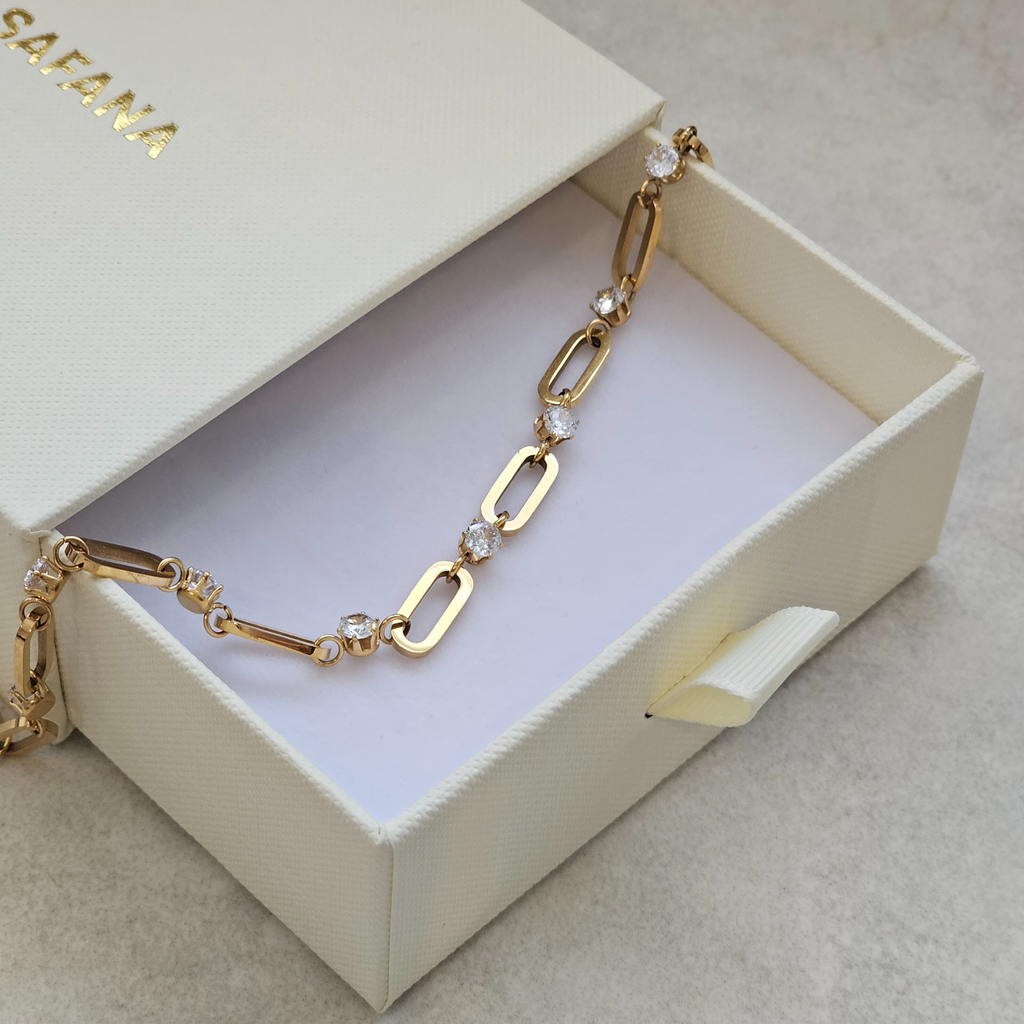 Oval Link Bracelet Gold | Waterproof Jewellery