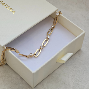 Oval Link Bracelet Gold | Waterproof Jewellery