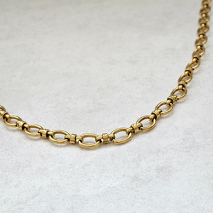Oval Link Chain Necklace Gold | Waterproof Non Tarnish Jewellery