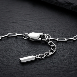 Men’s Paperclip Chain Silver Bracelet | Men's Jewellery