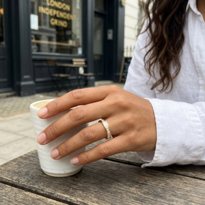 Pave Diamond Ring I Tarnish Free Ring I Women's Jewellery I Safana Jewellery